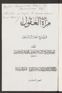 مرآه العقول في شرح اخبار آل الرسول v.6