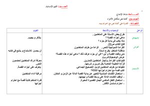 المستــوى: السنة الخامسة