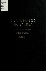 El tabaco en Cuba : apuntes para su historia