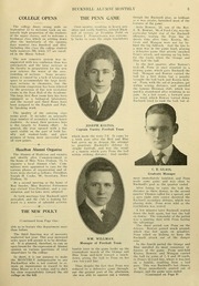 Bucknell Alumni Monthly, October 1920 – June 1924