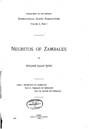Division Of Ethnology Publications