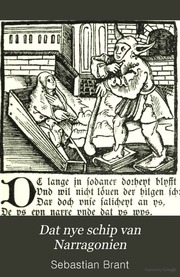 Dat nye schip van Narragonien. Die jüngere niederdeutsche Bearbeitung von Sebastian Brants Narrenschiff (Rostock 1519)