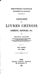 Catalogue De Livres Chinois
