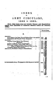 Army Circulars
