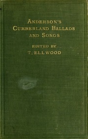 Anderson's Cumberland Ballads And Songs